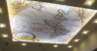 Натяжной потолок с фотопечатью Чебаркуль, цена от 6176 руб.
