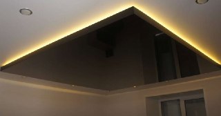 Натяжной потолок с подсветкой Чебаркуль, цена от 2090 руб.